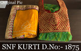 MUGHLAI HAND CRAFTED DESIGNER KURTI WITH DUPATTA