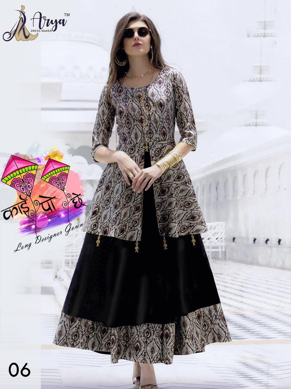 Buy Purple Cotton Anarkali Kurti Gown Pant and Dupatta Set Designer Kurti  Suit Printed Anarkali Kurti Gown Kurti Dupatta Set Wedding Kurti Dress  Online in India - Etsy