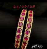 SET OF TWO AMERICAN DIAMOND BANGLES FOR WOMEN