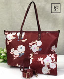 NEW FLORAL HANDBAG WITH POUCH COMBO FOR WOMEN