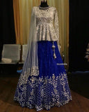DEEP BLUE LEHENGA FOR WOMEN