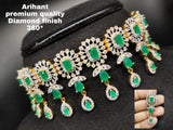 PREMIUM QUALITY DIAMOND FINISH NECKLACE SET FOR WOMEN
