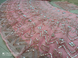 PINK  GEORGETTE  LEHENGA FOR WOMEN