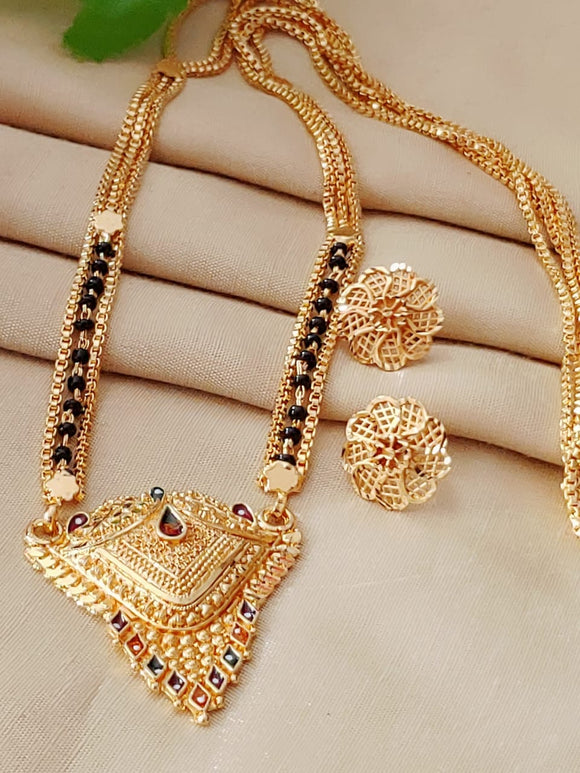 GOLD PLATED MANGAL SUTRA SET FOR WOMEN