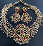 PEARL STONES NECKLACE SET FOR WOMEN