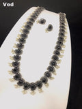 TRENDY OXIDISED SILVER NECKLACE FOR WOMEN