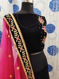 VELVET LEHENGA CHOLI FOR WOMEN