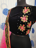 VELVET LEHENGA CHOLI FOR WOMEN