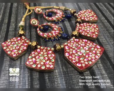 Guruji Imitation Jewellery TWO SIDED MEENAKARI NECKLACE
