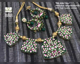 TWO SIDED MEENAKARI NECKLACE  SET WITH QUALITY KUNDAN FOR WOMEN