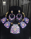 TWO SIDED MEENAKARI NECKLACE  SET WITH QUALITY KUNDAN FOR WOMEN