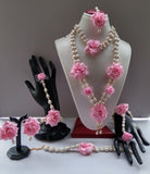 FLOWER NECKLACE SET FOR HALDI/MEHANDI
