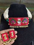 TRADITIONAL MEENAKARI CHOKER/NECKLACE SET FOR WOMEN