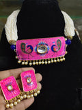 TRADITIONAL MEENAKARI CHOKER/NECKLACE SET FOR WOMEN