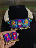 TRADITIONAL MEENAKARI CHOKER/NECKLACE SET FOR WOMEN