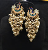 MEENAKARI  BUNCH OF PEARLS EARRING FOR WOMEN