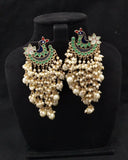 MEENAKARI  BUNCH OF PEARLS EARRING FOR WOMEN