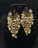 MEENAKARI  BUNCH OF PEARLS EARRING FOR WOMEN