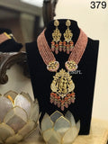 RADHE KRISHNA PENDANT BEAD NECKLACE SET FOR WOMEN -RKR-379