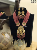 RADHE KRISHNA PENDANT BEAD NECKLACE SET FOR WOMEN -RKR-379