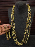 SEMI PRECIOUS STONES  MALA & EARRINGS SET FOR WOMEN-RSR700
