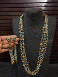 SEMI PRECIOUS STONES  MALA & EARRINGS SET FOR WOMEN-RSR700
