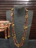 SEMI PRECIOUS STONES  MALA & EARRINGS SET FOR WOMEN-RSR700