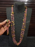 SEMI PRECIOUS STONES  MALA & EARRINGS SET FOR WOMEN-RSR700