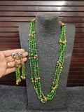 SEMI PRECIOUS STONES  MALA & EARRINGS SET FOR WOMEN-RSR700