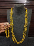 SEMI PRECIOUS STONES  MALA & EARRINGS SET FOR WOMEN-RSR700