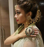 REVOLVING PARROT KUNDAN RING FOR WOMEN-ANCJ2090