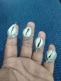 STERLING SILVER CONCH SHELL RING/COWRIE SHELL RING FOR WOMEN -R1700