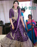 PRESENTING NEW DESIGNER HEAVY EMBROIDERY WORK LEHENGA CHOLI WITH DUPATTA-CODE: LG-252
