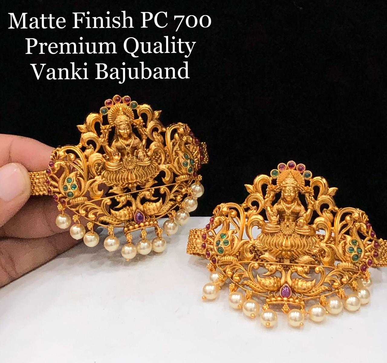 PAIR OF BAGYA LAKSHMI MATTE FINISH BRIDAL VANKI/BAJUBAND FOR WOMEN  -MOEFHJ5700B