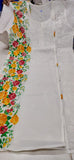 Latest Design Lucknowi Chikankari Handwork Printed Angarkha Style Kurti-TCG12ADR850