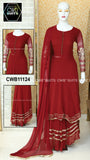 CWB STUDIO COLLECTION DESIGNER GEORGETTE ANARKALI KURTA SKIRT WITH DUPATTA - CWB11124 - CWB11127