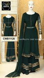 CWB STUDIO COLLECTION DESIGNER GEORGETTE ANARKALI KURTA SKIRT WITH DUPATTA - CWB11124 - CWB11127
