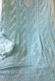 LIGHT BLUE DESIGNER MUKAISH EXCLUSIVE WEDDING COLLECTION PURE GEORGETTE KURTI DUPATTA SET FOR WOMEN-SAISW4950P