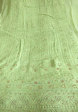 PISTA GREEN DESIGNER MUKAISH EXCLUSIVE WEDDING COLLECTION PURE GEORGETTE KURTI DUPATTA SET FOR WOMEN-SAISW4950G