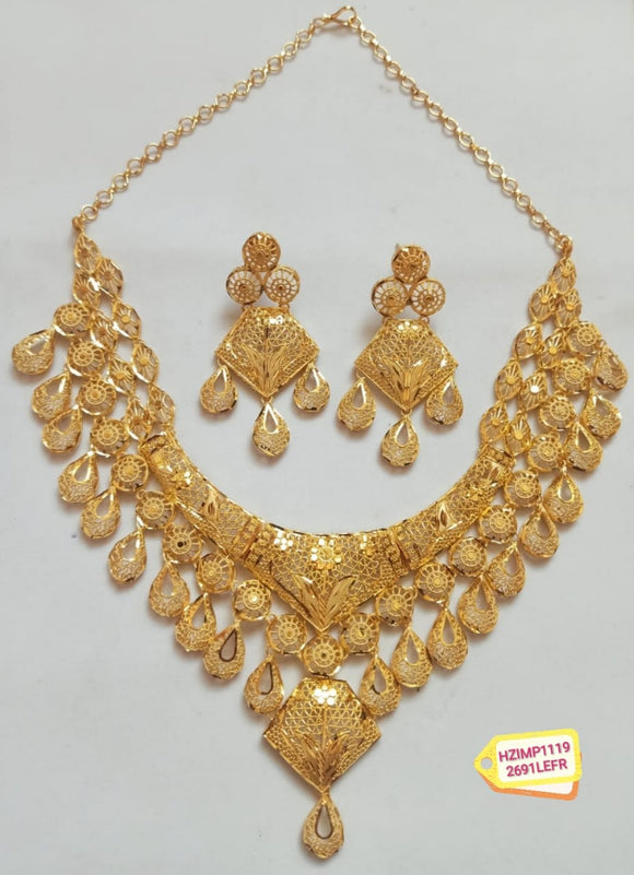 GOLD FORMING NECKLACE SET  FOR WOMEN -MOEFHJ5B01AA1