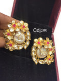 GOLD PLATED BAROQUE PEARL EARRINGS FOR WOMEN -MOE5CDJ200