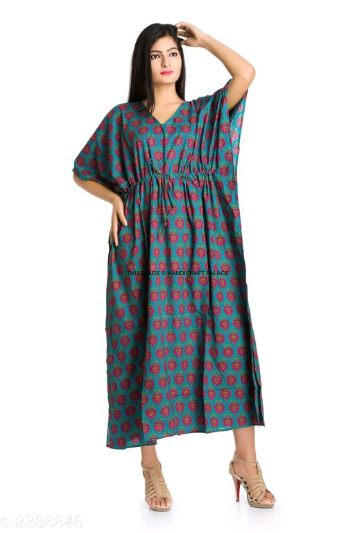 Stun everyone around you with this  Adorable Pure Cotton Women's Kaftan-ms8m01