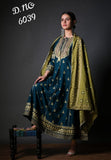 GREEN AND BLUE KURTA WITH DUPATTA AND PANT FOR WOMEN -OFZKW001