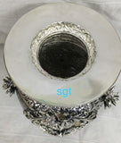 The RADHAMADHAVAM  Vase, a splendidly modeled sculpture in German Silver-SNRMV001