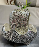 ANTIQUE FINISH GERMAN SILVER URLI AND AKAND DIYA-SNUAD001A