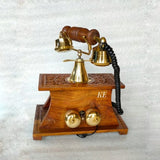 MAHARAJA WOODEN HAND CRAFTED TELEPHONE -SKDMT001