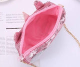 Cute Girls Unicorn Handbag Children Rainbow Color Crossbody Purses And Handbags Princess Girl Cartoon Party Shoulder Bags-PANIUB001