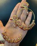 HYDERABADI JADAU LOOP EARRINGS FOR WOMEN-HYDLE001