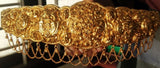 NAKSHI WORK GOLD PLATED SILVER ODDYANAM OR HIPBELT FOR WOMEN -BTWBW001