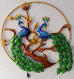 METALLIC PEACOCK WALL DECOR  WITH LED LIGHTS -GANUPWD001